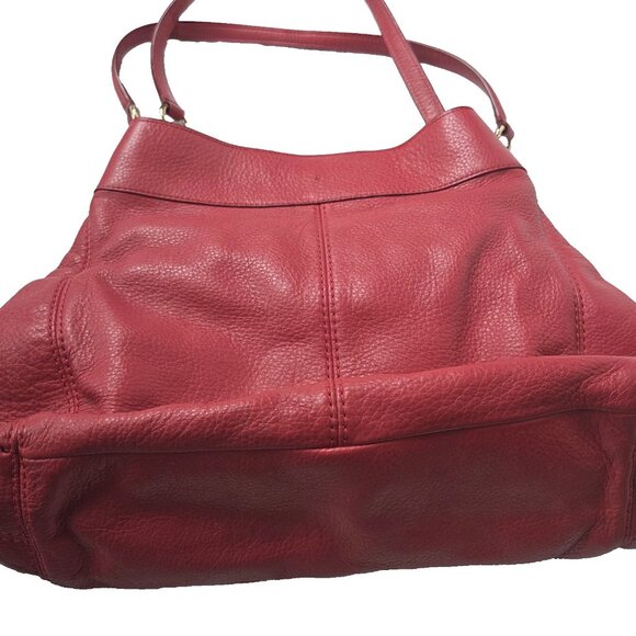 Coach Lexi Raspberry Red Purse Shoulder Bag - Picture 4 of 16